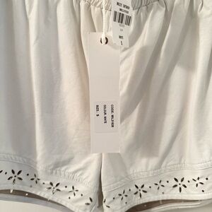 NWT Millau leather shorts with floral details